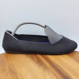 Rothy's The Flat Shoes Women's 10.5 Black Knit Washable Slip On Round Loafers